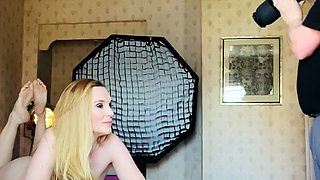 Big Boobed Blonde Masturbates With A Dildo In The Bathroom