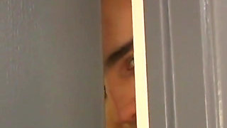 Curious Guy Watches After His Neighbour Courtney Simpson Making Sex with Her Friend
