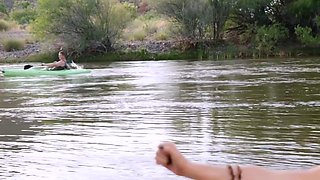 Awesome Big Boobs Blonde Masturbates In The Shower