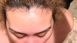 18 Year Old Gets POV Face Fuck