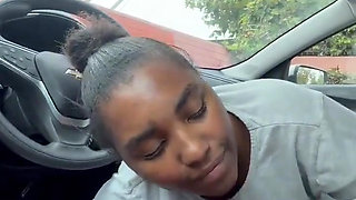 Ebony Car Ride Home with Stranger