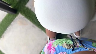 Busty girl paid off for the shoot with her tight hole and a blowjob POV