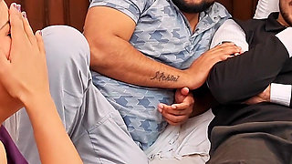 Indian Gangbang Desi Bhabhi Girl with Hardcore Threesome Foursome Sex Video