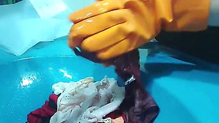 Step Sister Caught Washing Thongs - Big Tits MILF Shower Squirting Orgasm