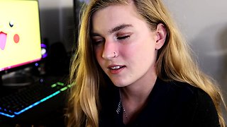 Blonde teen Sierras first erotic masturbation video