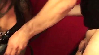 Sexy Latina Mistress with Huge Strapon Pegging Male Slave