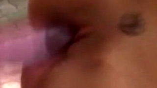 Humiliating dildo penetrated in pussy in mouth