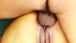 My Mother-in-law's Brunette Riding