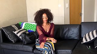 Ebony Housewife Sucking To Secure Job
