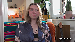 Ersties - Hot solo orgasm on the shared kitchen table