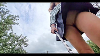 I decided to go for a wаlk and as usual I forgot to put on my panties