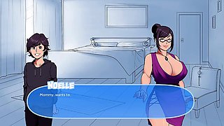 Big boob mom gets caught in a snowy daze