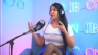 Busty Latina Mayaofi Rides Sybian Machine Hard and Gets Facial Cum from Cameraman