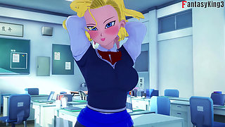 Android 18 Dances for Gohan at the University - Dragon Ball Zex Series