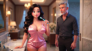 The handsome, wealthy stepfather politely asked his stepdaughter to thank him for everything he did