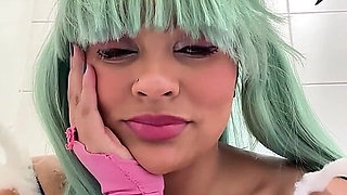 Public Toilet Farts at Cosplay Con - Gassy BBW in Cosplay