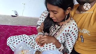 Permi Pooja Hot Indian Wife Gets Horny Watching Video, Husband Fucks Her Ass Doggy Style