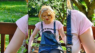 Camille S. tits in barbed wire