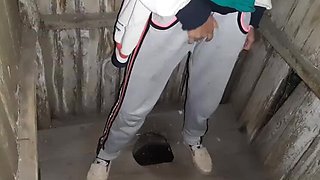 I caught my neighbor masturbating in the public restroom and I participated - Lesbian Fantasy Girls