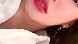 Close up POV of teen sucking cock