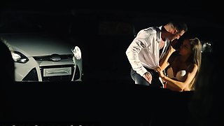 Exclusive swinger party on a public parking