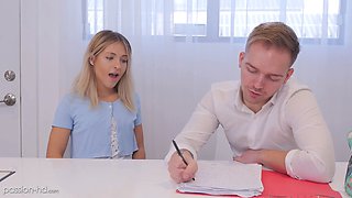 My College Tutor Just Fucked My Tight Pussy During Our Study Session