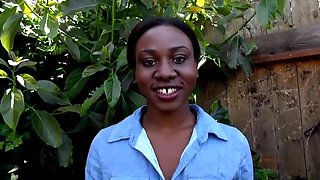 Shaved Brunette's Ebony Spice