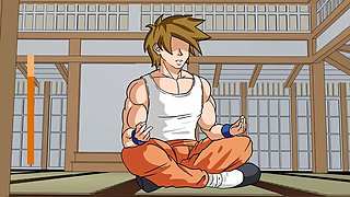 Steamy anime mashup with One Piece, Genshin Impact, and Disney themes