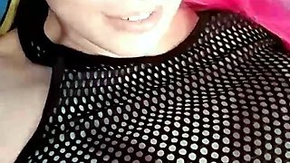 Big Boobed Blonde Masturbates With A Dildo In The Bathroom