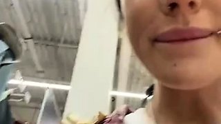 Melissa_crazy pussy and boobs in public