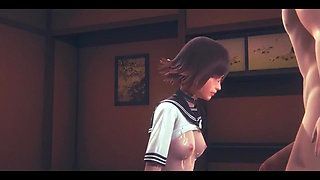 Hentai Uncensored 3D - Kaya Sex in a Tatami - Japanese Asian Manga Anime Film Game Porn