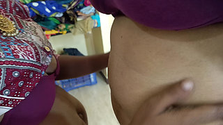 Cute sisters enjoying lesbian romance