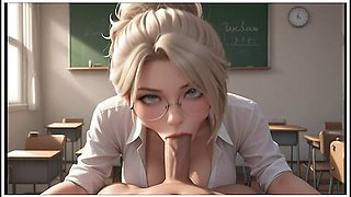 Ai Generated - Classroom Blowjob With Car Toon