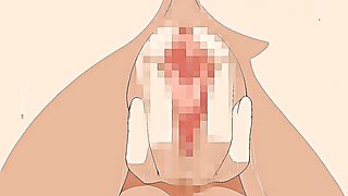 Angel's big tits scene by Hentai Universe