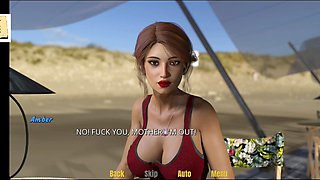 Uncensored ecchi visual novel featuring big natural tits and steamy lesbian action