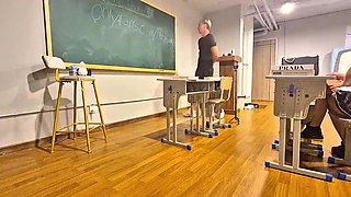 Hot Swedish Schoolgirl Caught & Punished by Teacher - Blonde Teen Blowjob in 4K