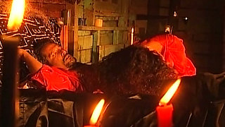 Sensual Wax Play with Hot Brunette