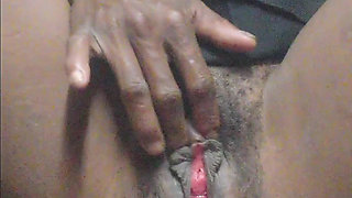 Black petite school girl plays pussy on chair , then grinds her ass on the teacher's cock