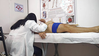 Nurse makes patient have very hard erection