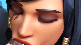 Pharah - Gym Training Session BBC Blowjob & Wild Anal Fuck with Black Big Dick 3D Overwatch Animation