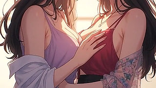 AI Generated Kissing Cartoon content, Uncensored video of 18 Year old Anime Girl, 3D Porn Cartoon on closeup by Kiidzy Animates