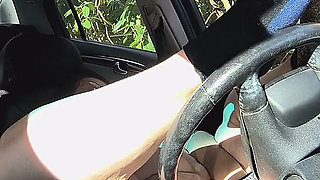 Dirty Tease While He's Watching She Pumps Pussy to Get His Cock Rock Hard