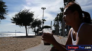 Thai amateur porn girlfriend coffee massage and POINT OF VIEW giving head