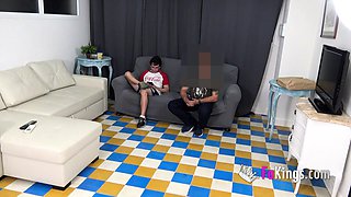 Real amateur Rosalinda flashes her big boobs and fucked