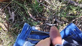Fucking my mother's friend in a forest outdoor