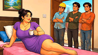 teen majdur ne milkar Meri chut aur gand Mari Three laborers together fucked my pussy and ass