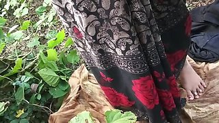 Desi Village Girl Outdoor Fucked Hard in Jungle Doggy Style