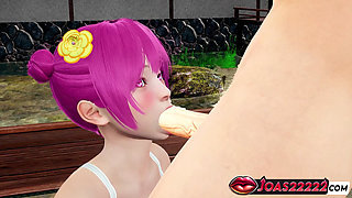 Hot Femdom Amy, the Anime Girl - Stockade Domination Blowjob in Pantyhose, Intense Pussyjob Dick Teasing & Footjob Fetish