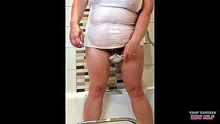 Fucking, Pissing and See-Through T-shirt in the shower. Big Tits Mature BBW Milf Pussy Various Compilation