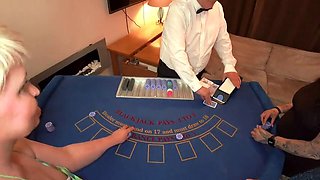 Group fun at the blackjack table